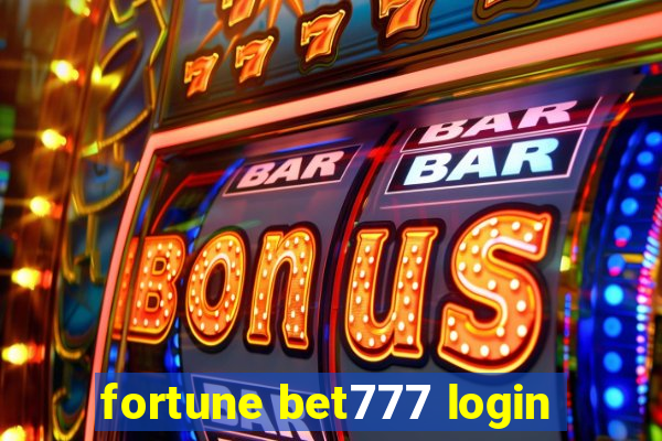 fortune bet777 login